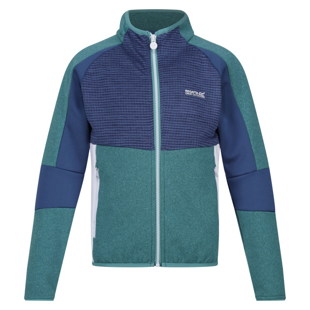 Regatta Kinder/kinder oberon vii marl full zip fleecejack UTRG8891_bristolbluedustydenim large