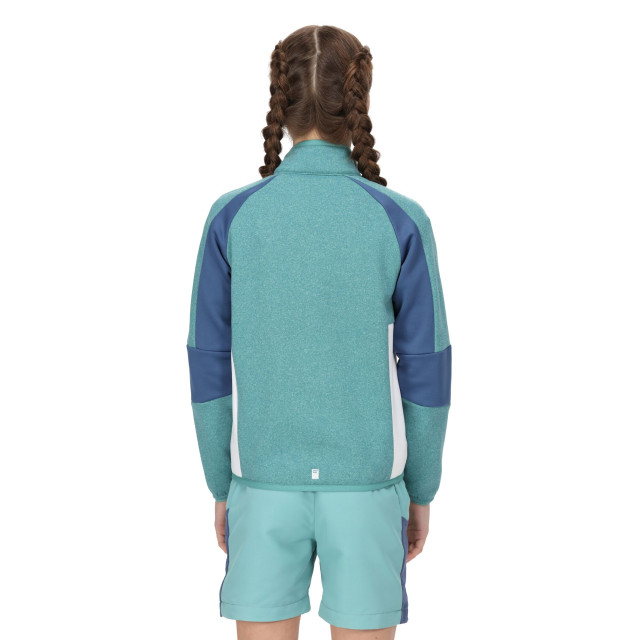 Regatta Kinder/kinder oberon vii marl full zip fleecejack UTRG8891_bristolbluedustydenim large