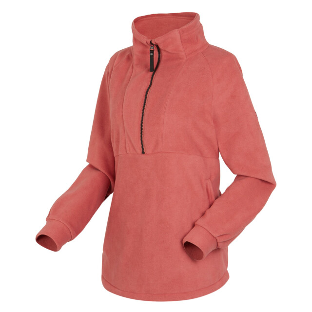 Regatta Dames lavendon half zip fleece top UTRG8900_mineralred large