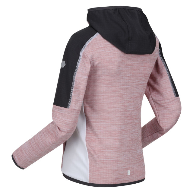 Regatta Burnton full zip fleecejack voor kinderen/kinderen UTRG8889_duskyrosesealgrey large