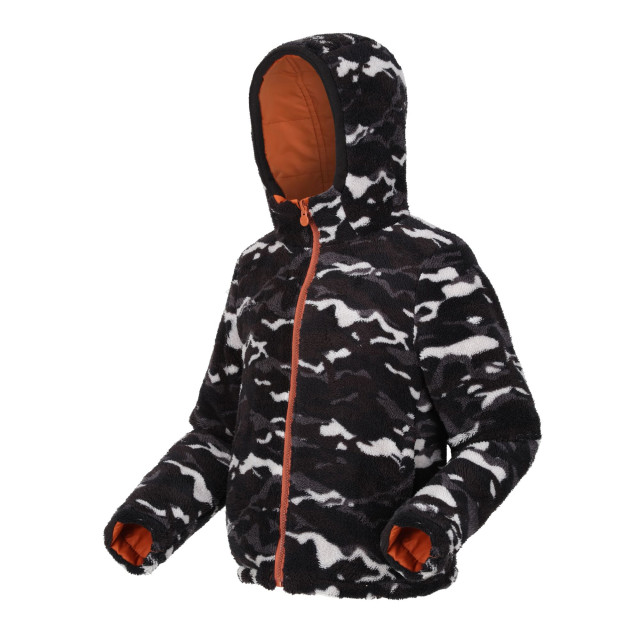 Regatta Kinder/kinder kyrell camo omkeerbaar jasje UTRG8888_burntcopperblack large