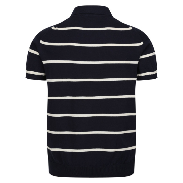 Regatta Heren arkose streep gebreid poloshirt UTRG8847_navywhitestone large