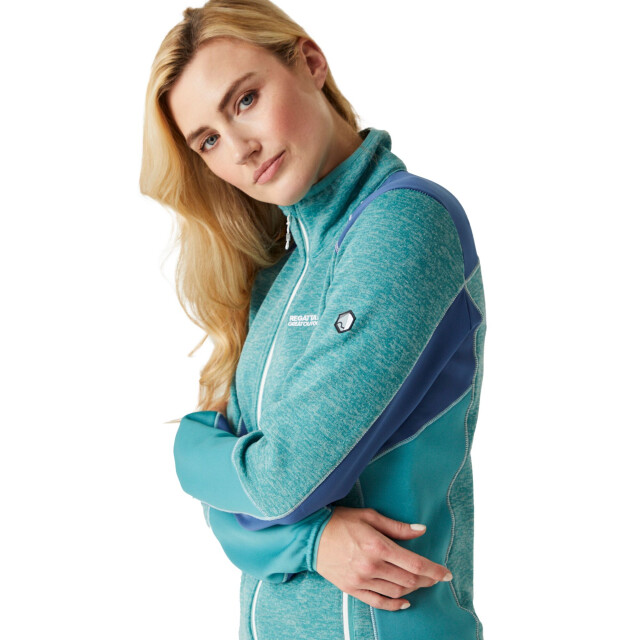 Regatta Dames lindalla v marl full zip fleecejack UTRG8846_bristolbluedustydenim large