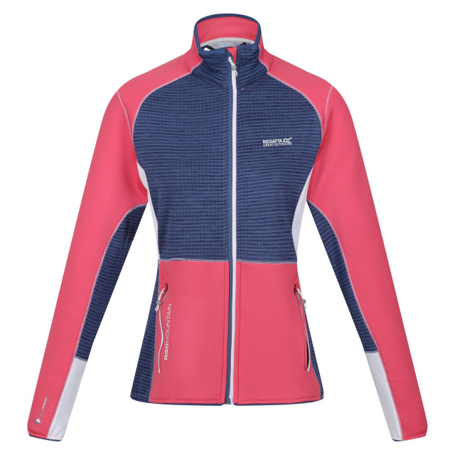 Regatta Dames yare vii marl full zip soft shell jas UTRG8839_fruitdovedustydenim large