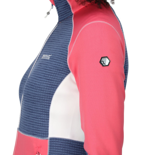 Regatta Dames yare vii marl full zip soft shell jas UTRG8839_fruitdovedustydenim large