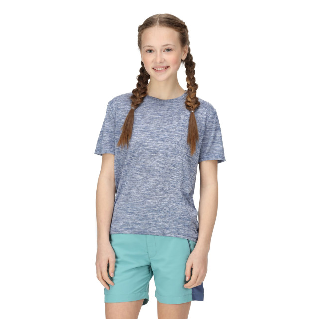 Regatta Kinderen/kinderen fingal editie marl t-shirt UTRG8841_dustydenim large