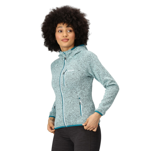Regatta Dames newhill marl fleecejas met capuchon UTRG8830_seahaze large