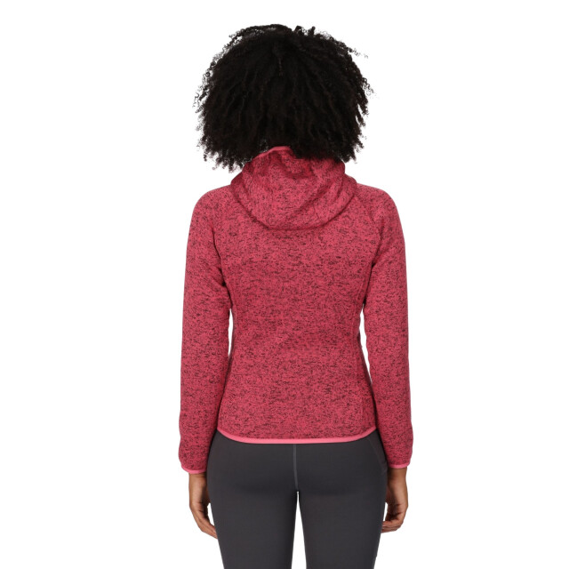 Regatta Dames newhill marl fleecejas met capuchon UTRG8830_fruitdove large