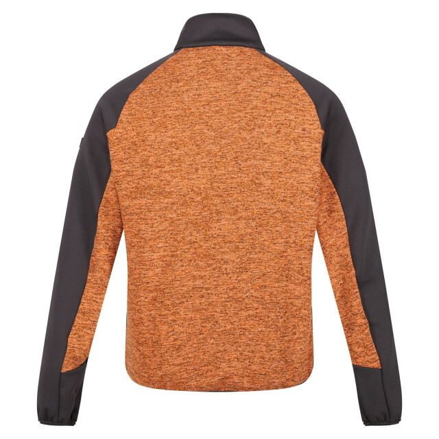Regatta Heren coladane v marl full zip fleecejack UTRG8815_orangepepperburntcopper large