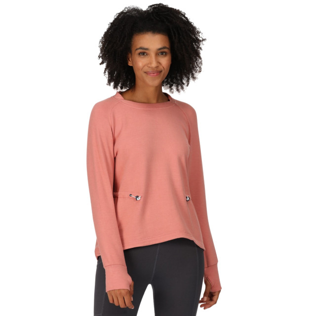 Regatta Dames narine marl sweatshirt UTRG8821_terracotta large