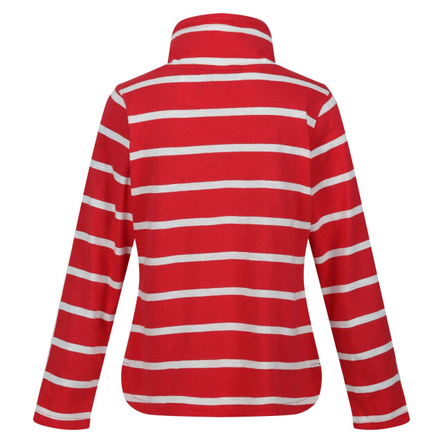 Regatta Dames helvine gestreept sweatshirt UTRG8806_miamiredwhite large