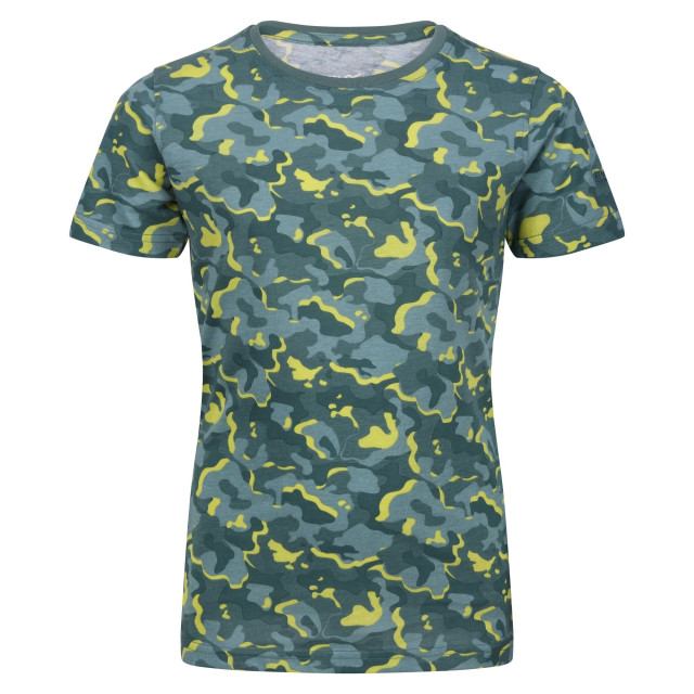 Regatta Kinderen/kinderen bosley vi camouflage t-shirt UTRG8792_seapine large