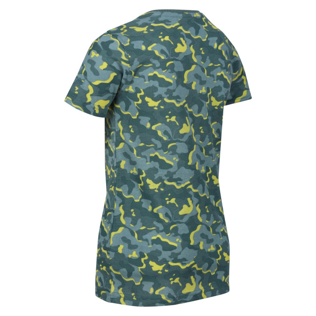 Regatta Kinderen/kinderen bosley vi camouflage t-shirt UTRG8792_seapine large