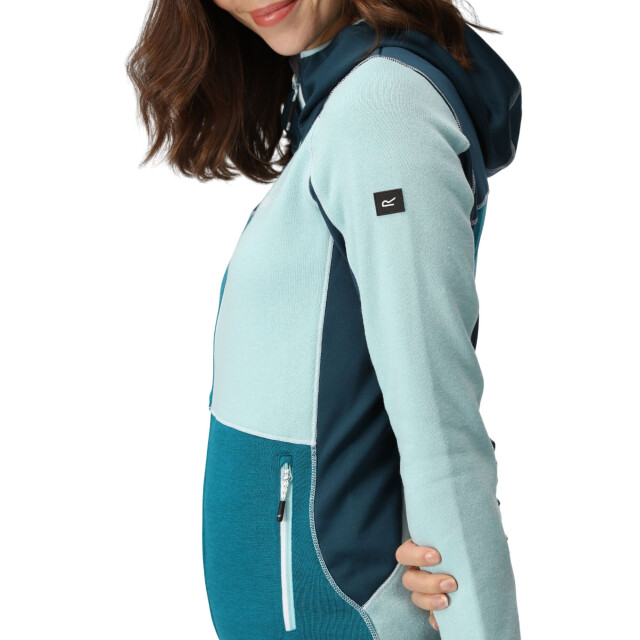 Regatta Dames walbury vi marl full zip fleecejack UTRG8786_seahazereflectinglake large