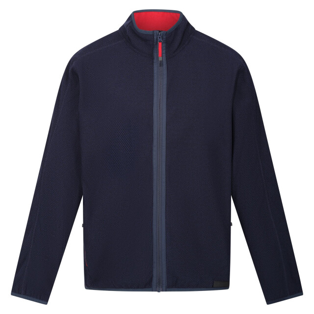 Regatta Heren kinwood full zip fleecejack UTRG8787_navydangerred large