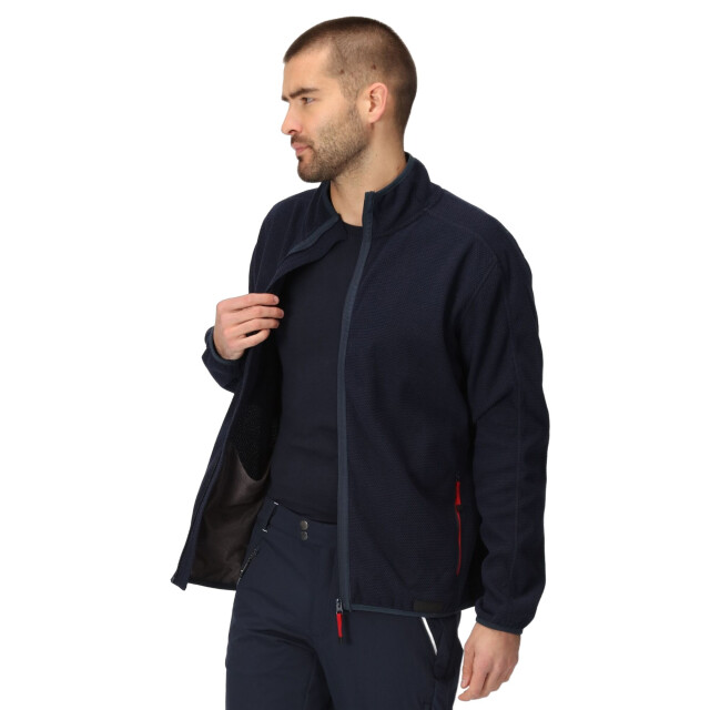 Regatta Heren kinwood full zip fleecejack UTRG8787_navydangerred large