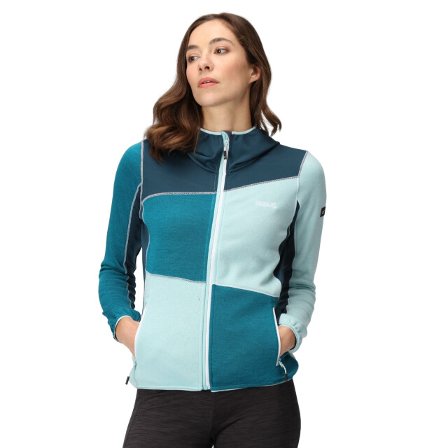 Regatta Dames walbury vi marl full zip fleecejack UTRG8786_seahazereflectinglake large