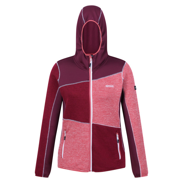 Regatta Dames walbury vi marl full zip fleecejack UTRG8786_mineralredrumbared large