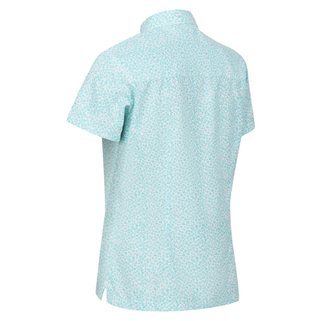 Regatta Dames mindano vii ditsy print blouse met korte mouwen UTRG8779_bristolblue large