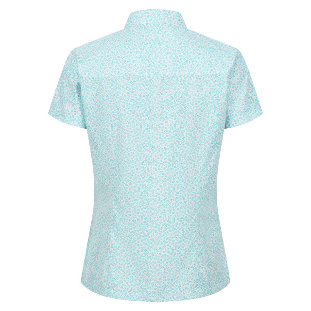 Regatta Dames mindano vii ditsy print blouse met korte mouwen UTRG8779_bristolblue large