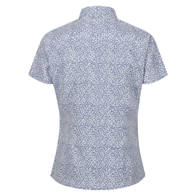 Regatta Dames mindano vii ditsy print blouse met korte mouwen UTRG8779_dustydenim large