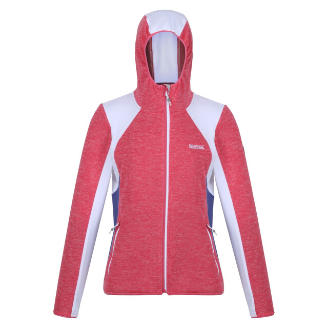 Regatta Dames walbury v contrast panel full zip fleecejack UTRG9516_fruitdovewhite large
