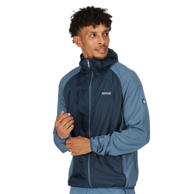 Regatta Heren highton lite hybride soft shell jas met capuchon UTRG9566_bluewingstellar large