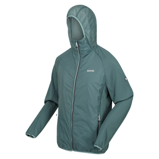 Regatta Heren highton lite hybride soft shell jas met capuchon UTRG9566_ivymossseapine large