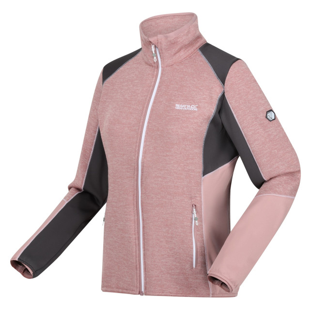 Regatta Dames lindalla v extol stretch full zip fleecejack UTRG9618_duskyrosesealgrey large