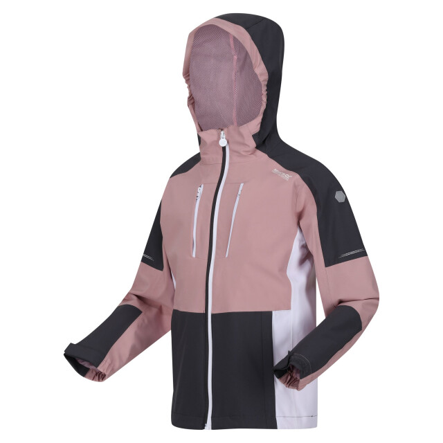 Regatta Kinder/kinder highton iv waterdichte jas UTRG9638_duskyrosesealgrey large