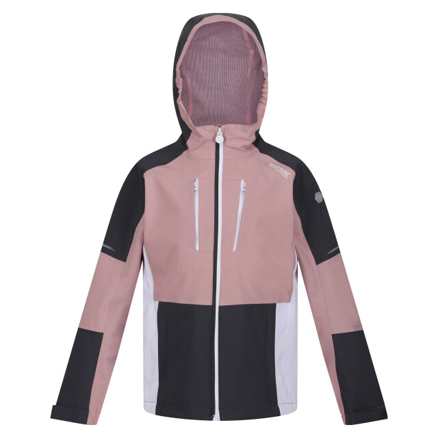 Regatta Kinder/kinder highton iv waterdichte jas UTRG9638_duskyrosesealgrey large