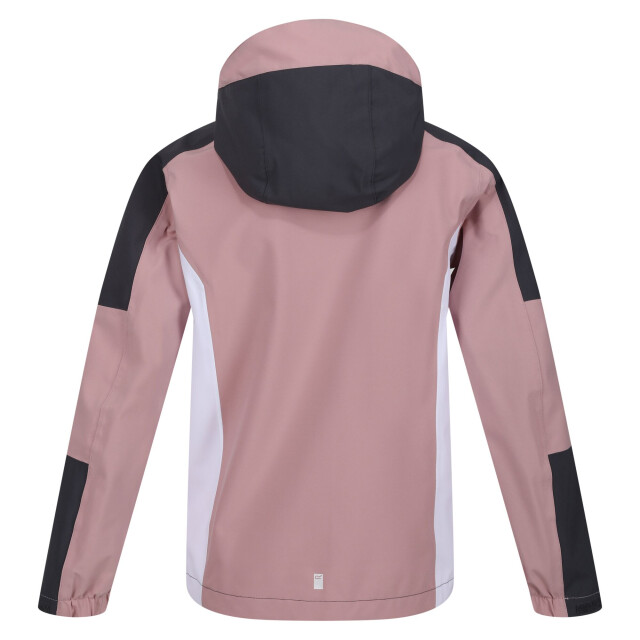 Regatta Kinder/kinder highton iv waterdichte jas UTRG9638_duskyrosesealgrey large