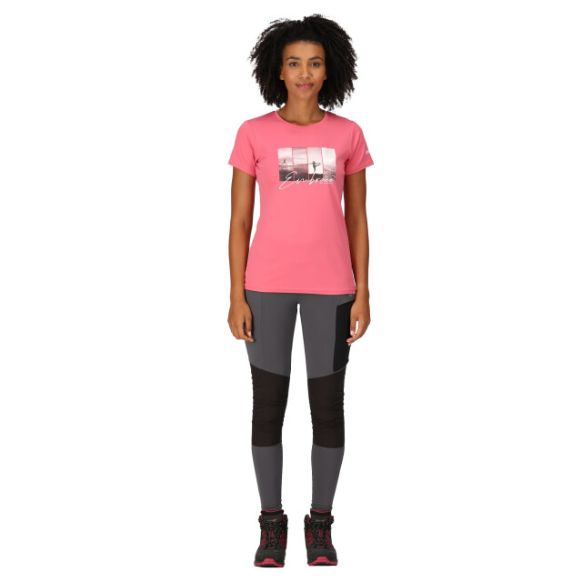 Regatta Dames fingal vii embrace the outdoors yoga pose t-shirt UTRG9487_fruitdove large