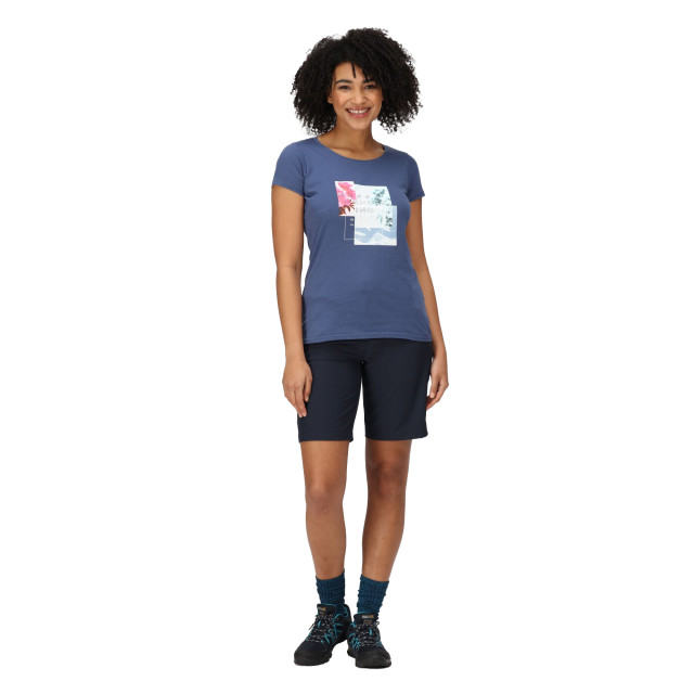 Regatta Dames breezed iii happy wandering t-shirt UTRG9494_dustydenim large