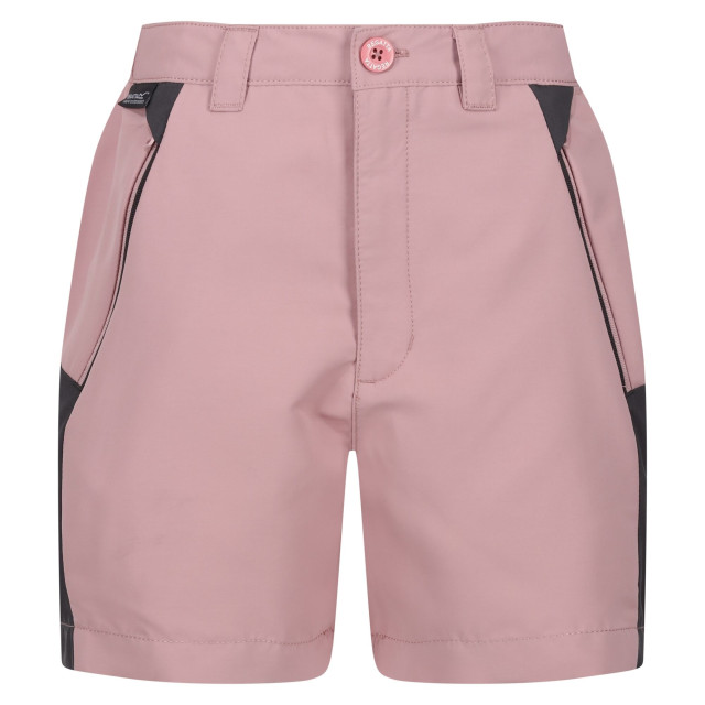 Regatta Kinderen/kinderen sorcer mountain iii korte broek UTRG9499_duskyrosesealgrey large