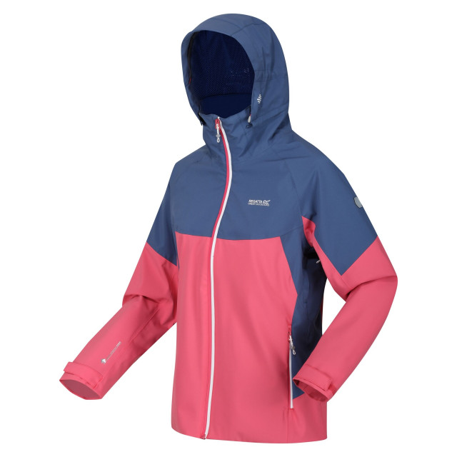 Regatta Dames bosfield kleurblok waterdichte jas UTRG9398_fruitdovedustydenim large