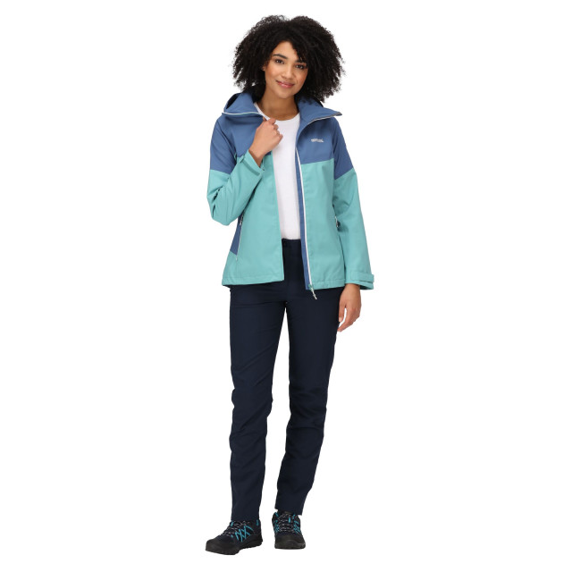 Regatta Dames bosfield kleurblok waterdichte jas UTRG9398_bristolbluedustydenim large