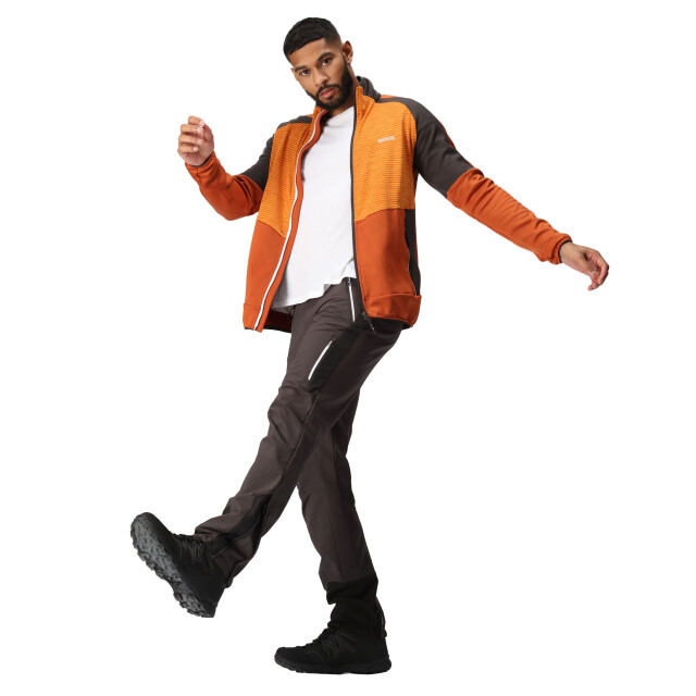 Regatta Heren yare vii full zip soft shell jas UTRG9344_burntcopperorangepepper large