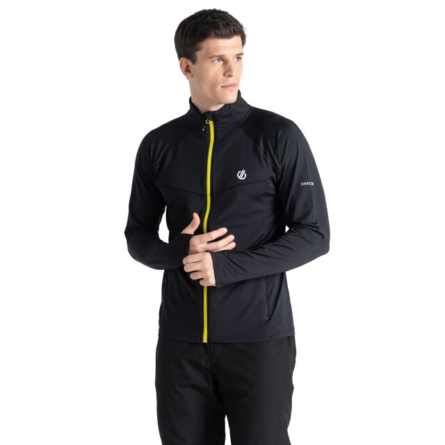 Dare2b Heren substratum core stretch full zip jas UTRG9328_blackneonspring large