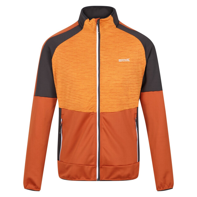 Regatta Heren yare vii full zip soft shell jas UTRG9344_burntcopperorangepepper large