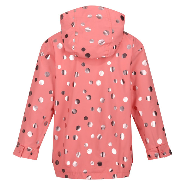 Regatta Waterdichte baybella polka dot jas voor kinderen/kinderen UTRG9325_shellpink large