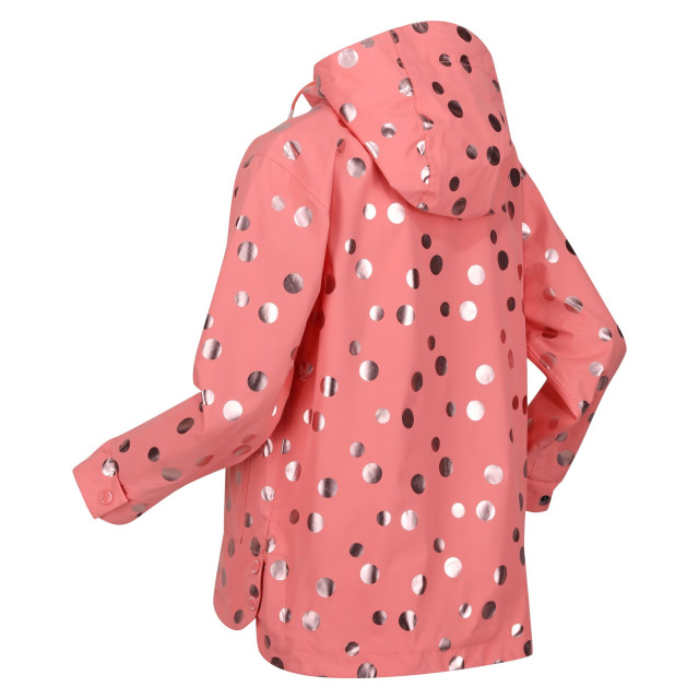 Regatta Waterdichte baybella polka dot jas voor kinderen/kinderen UTRG9325_shellpink large