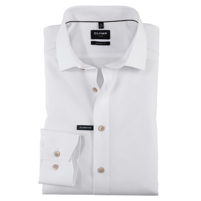 Olymp Luxor modern fit overhemd met lange mouwen 093893-001-45 large