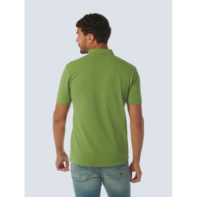 No Excess Polo korte mouw pique garment dyed green 23380101SN-050 large