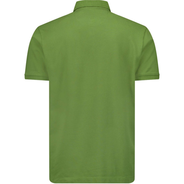 No Excess Polo korte mouw pique garment dyed green 23380101SN-050 large