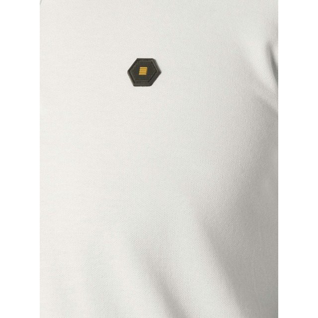 No Excess Polo korte mouw pique garment dyed white 23380101SN-010 large