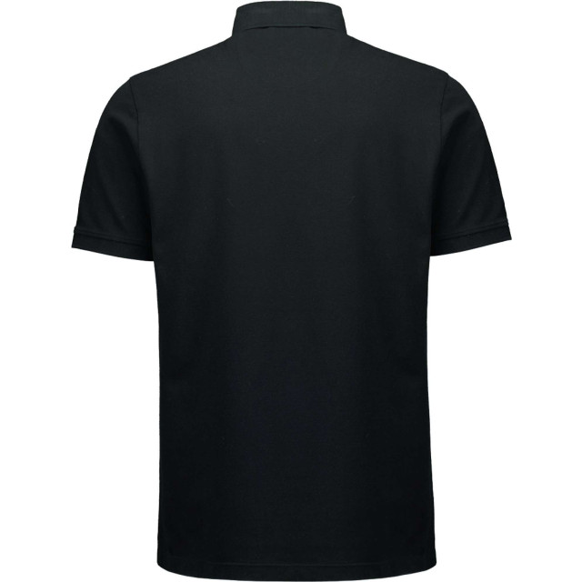 No Excess Polo korte mouw pique garment dyed black 23380101SN-020 large