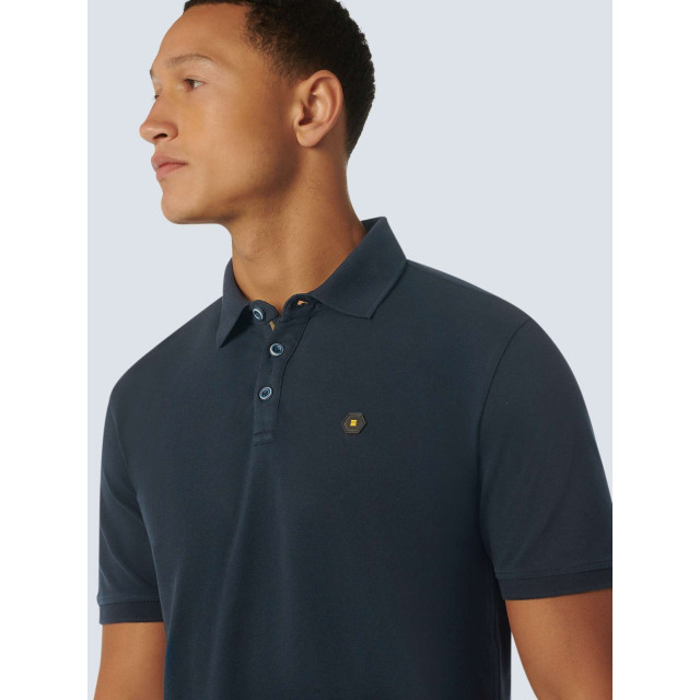 No Excess Polo korte mouw pique garment dyed night 23380101SN-078 large