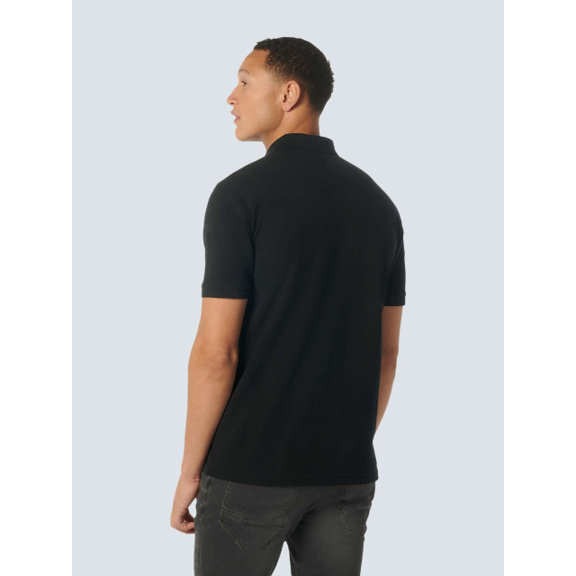 No Excess Polo korte mouw pique garment dyed black 23380101SN-020 large