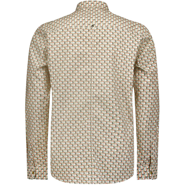 No Excess Overhemd lange mouw met print stretch melon 23450209-191 large